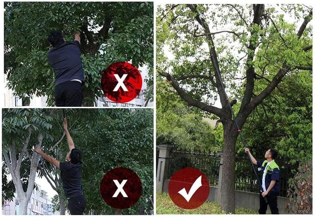 Telescopic Pole Saw, 20FT/6m Multi-Purpose Extendable Tree Pruner Pruning Saw Use for Pruning and Trimming Branches Cutting Leaves Garden Fruit Tree Saw