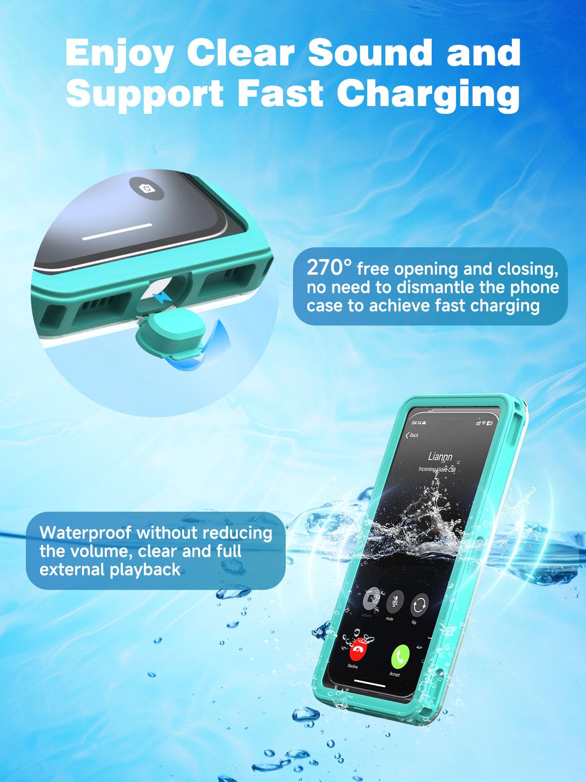 APRUT Funda impermeable para teléfono de 7.5 pulgadas, IPX8 mejorada 2025, funda impermeable para esnórquel, ajuste universal para iPhone 16 Pro Max 15 14 13, Galaxy S25, artículos esenciales de