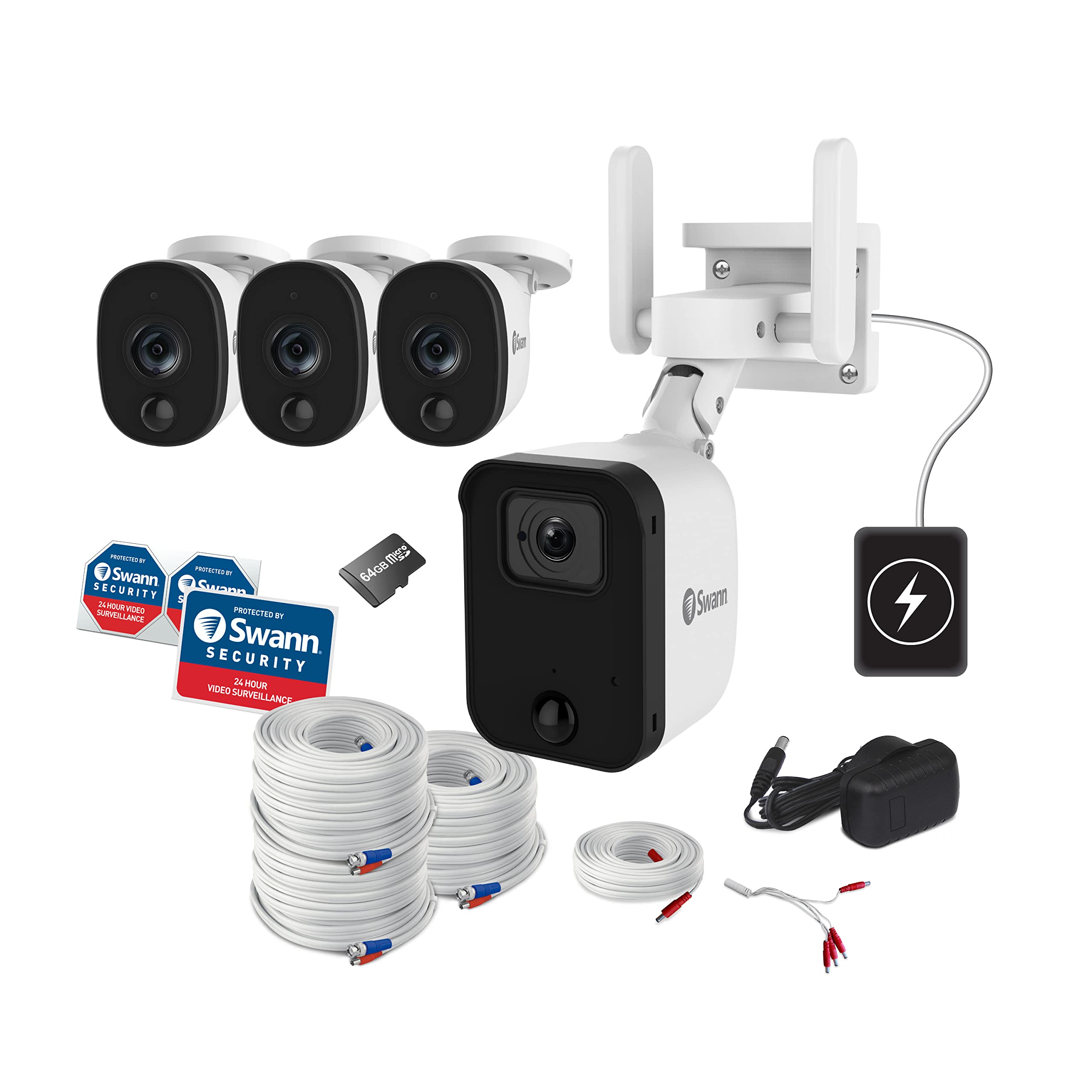 Amazon.com: Swann Fourtify Security Camera System with 64GB Micro
