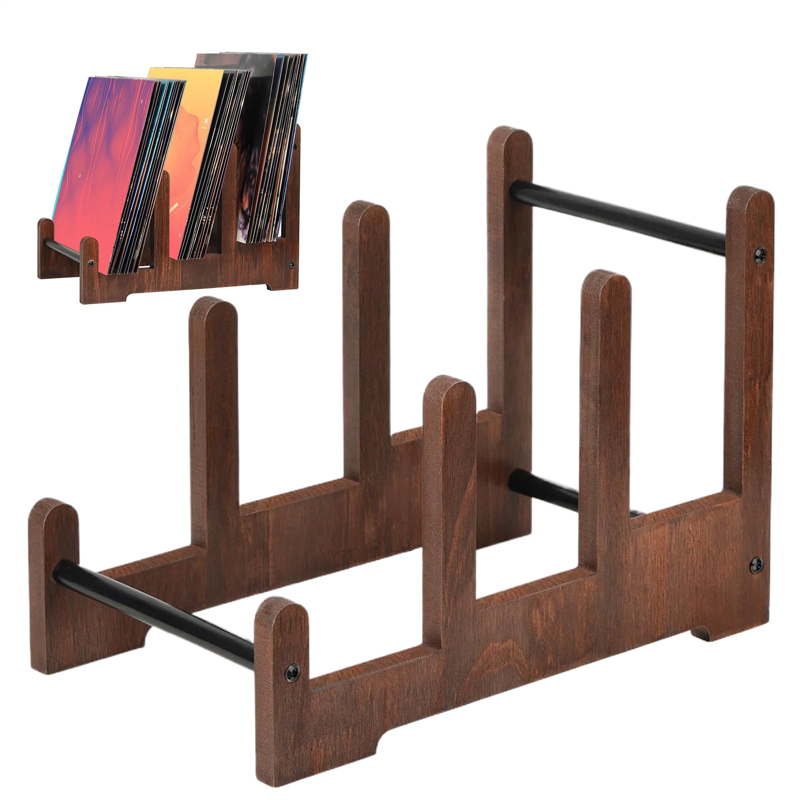 Rangement en bois pour albums disques : fini les vinyles abîmés