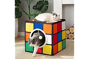 LUCKITTY Cat Condo House: The Ultimate Puzzle Cube Playground for Your Feline Friend