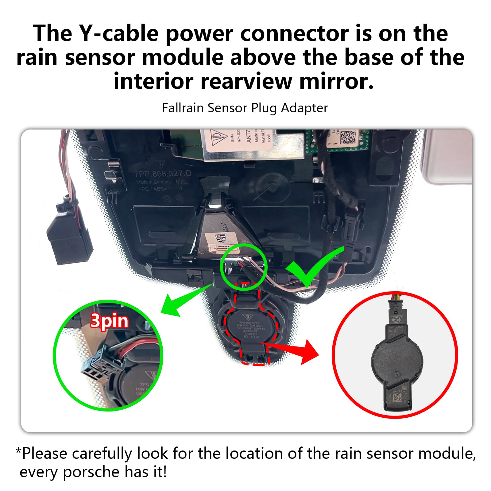 Dashcam Delantera 4K & Trasera 1080P para Porsche Cayenne(E3) 2019-2026