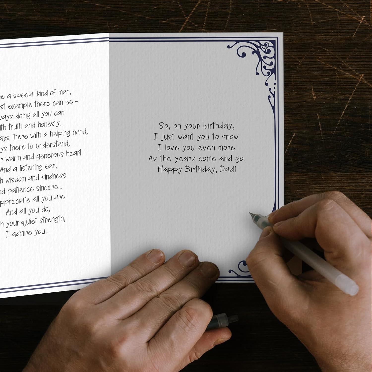 SuperShunhu Heartfelt Dad Birthday Card, Birthday Gift Idea to Father from Daughter, To My Amazing Dad Card with Long Message Inside - Image 7