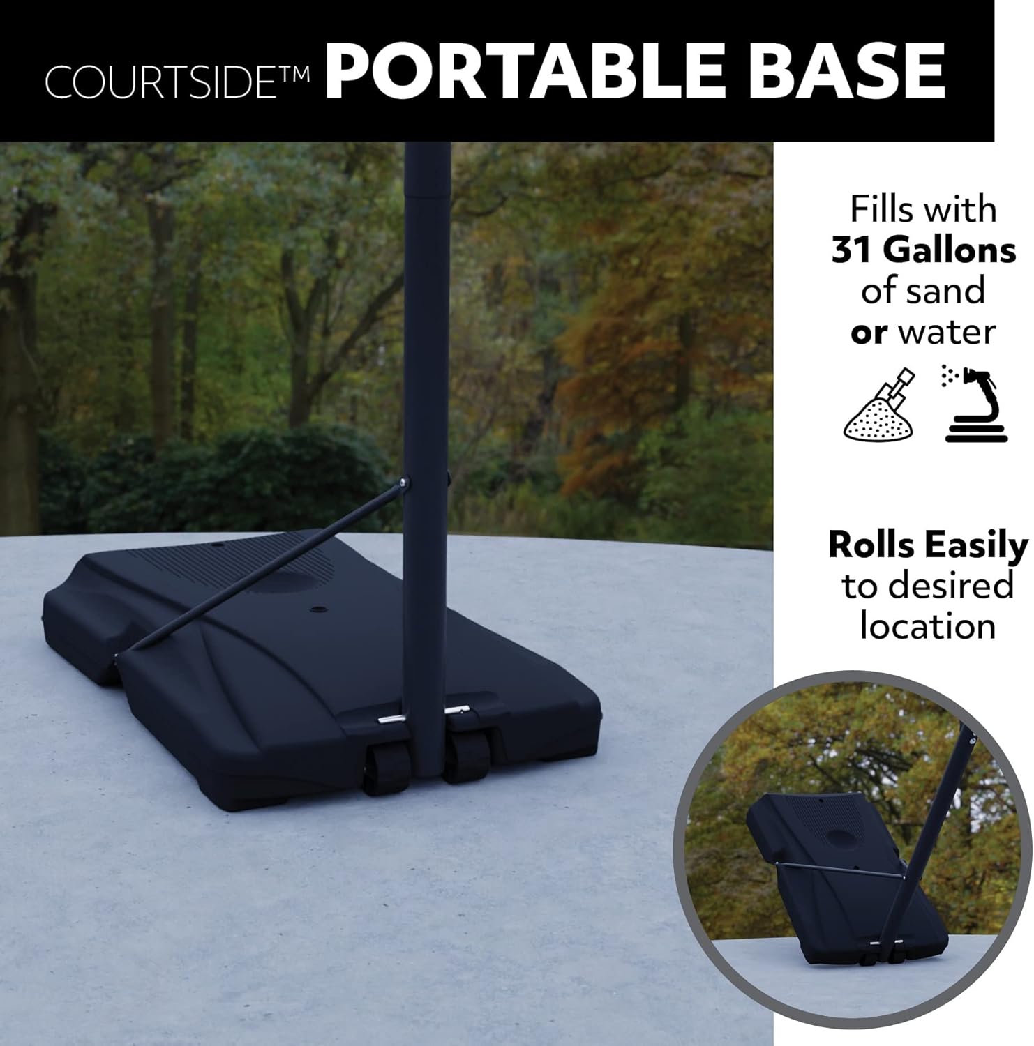 Lifetime Height Adjustable Portable Basketball Hoop, 8 to 10 Foot Adjustment, 44 Inch Impact Backboard, Blue/Gray
