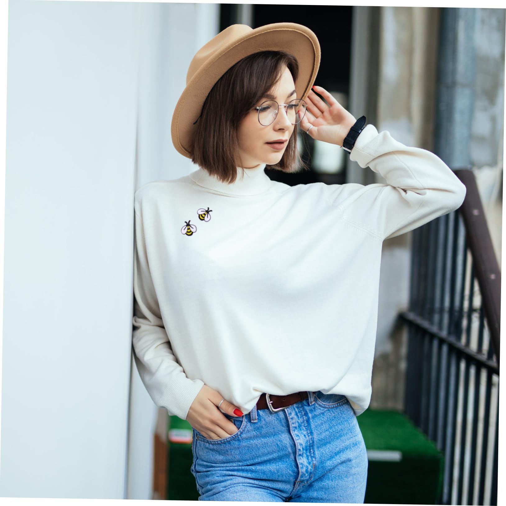 20 Pezzi Toppe Termoadesive Ape Ricamate, Applicazioni Tessuto per Abbigliamento e Borse, Decorazioni Personalizzate per Jeans e Accessori Artigianali
