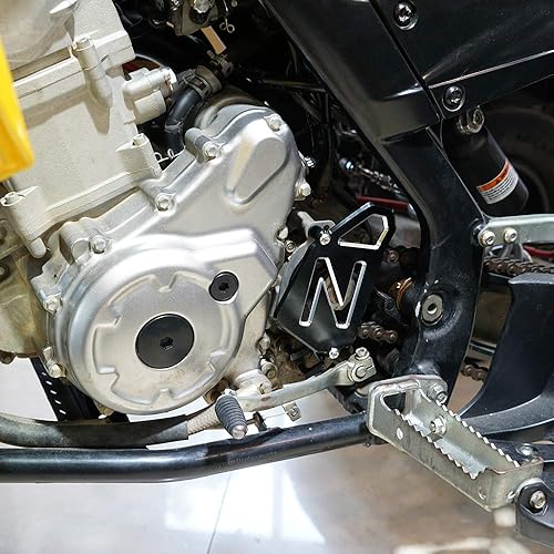 Miniatura 4 de NICECNC Kit de admisión de filtro para protector de piñón de manivela negra compatible con Yamaha Raptor 700 700R