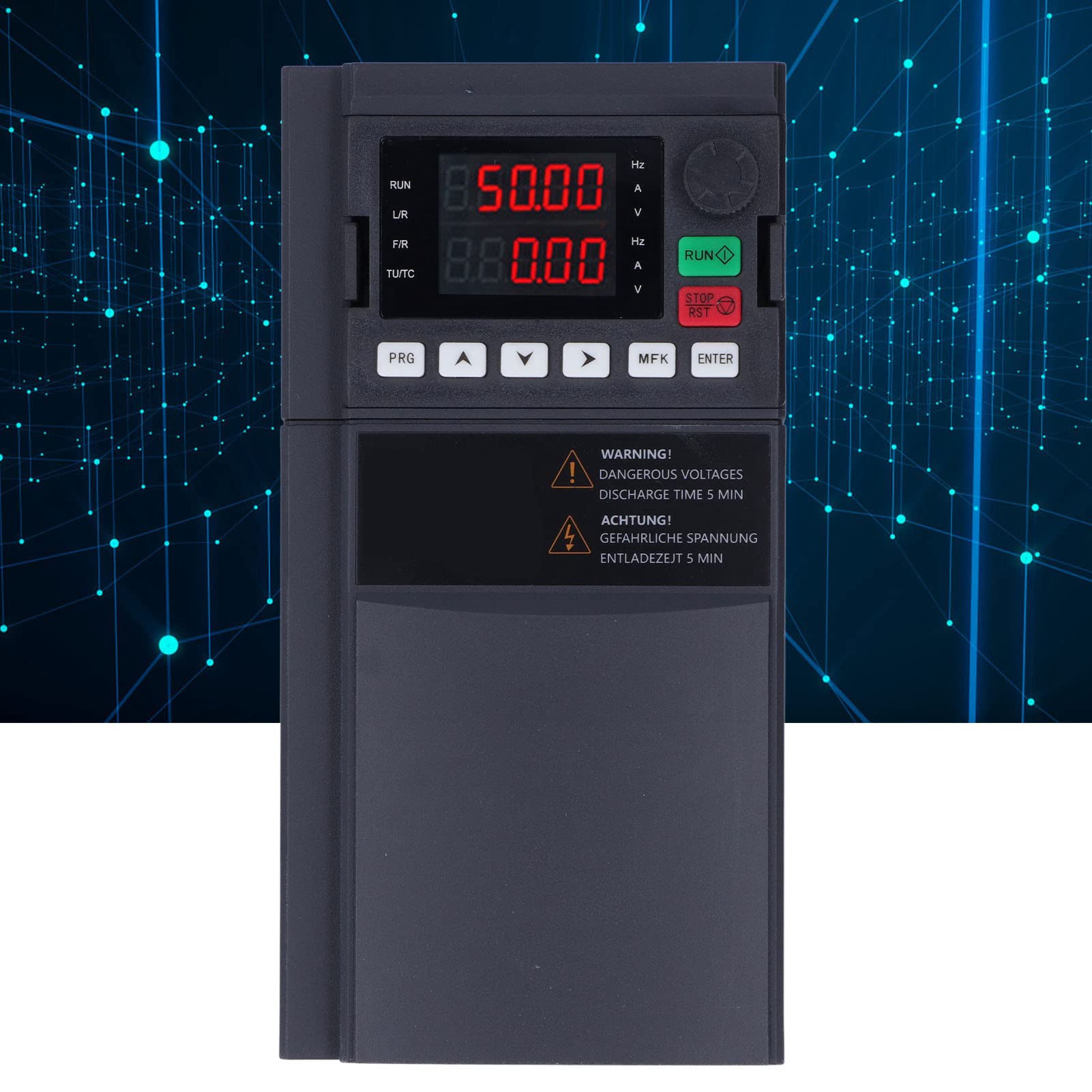Inverter Frequenza VFD 7.5KW 380V Vettoriale Trifase per Controllo Velocità Motori Industriali Pompe