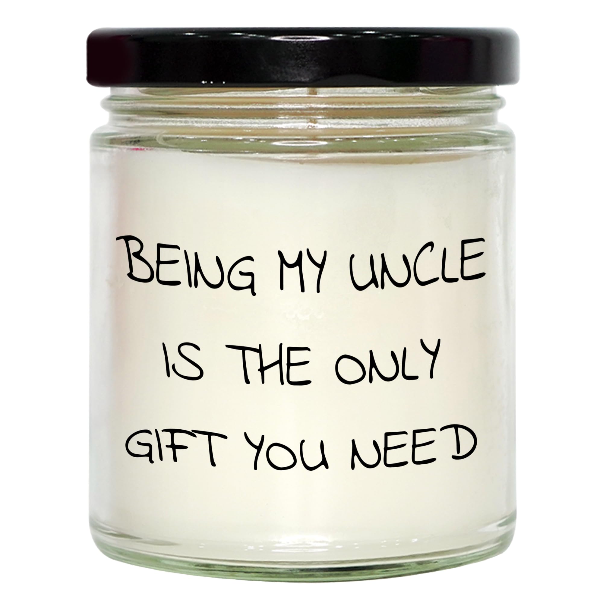 Best Uncle Ever Candle Gifts | Cute Funny Uncle Birthday Unique Gifts | Father's Day Unique Gifts for Uncles from Niece or Nephew | 9oz Vanilla Soy Candle