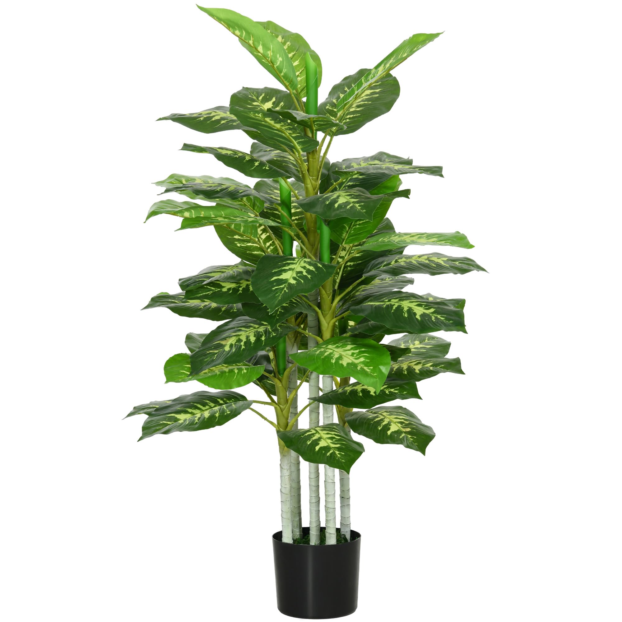 Homcom Green Artificial Ever Tree Fake Decorative Plant In Nursery Pot For Indoor Outdoor Decor, 120Cm