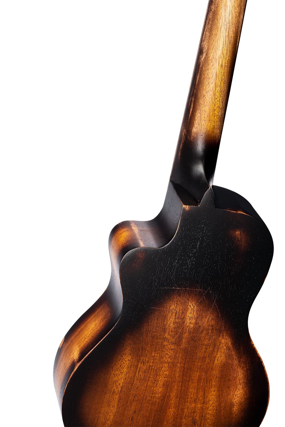 Ortega Guitars Ukulele Concerto Elettro-Acustico – The Private Room Series – Gig Bag Inclusa – Alaskan Abete Rosso / Mogano, Distressed Finish (DSSUITE-UKE)