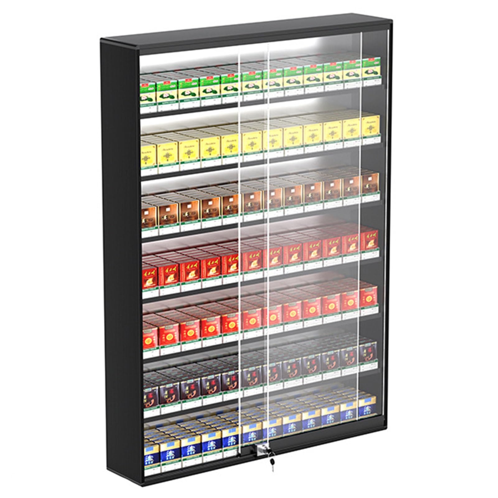 Amazon.com: Cigarettes Display Rack, Retail Store Supermarket Market  Display Shelves, Wall Mounted Cigarette Dispaly Case, Cigarettes Organizer  Holder Showcase, Cigarette Cabinet Rack ( Color : Black , Size : 29. :  Health & Household