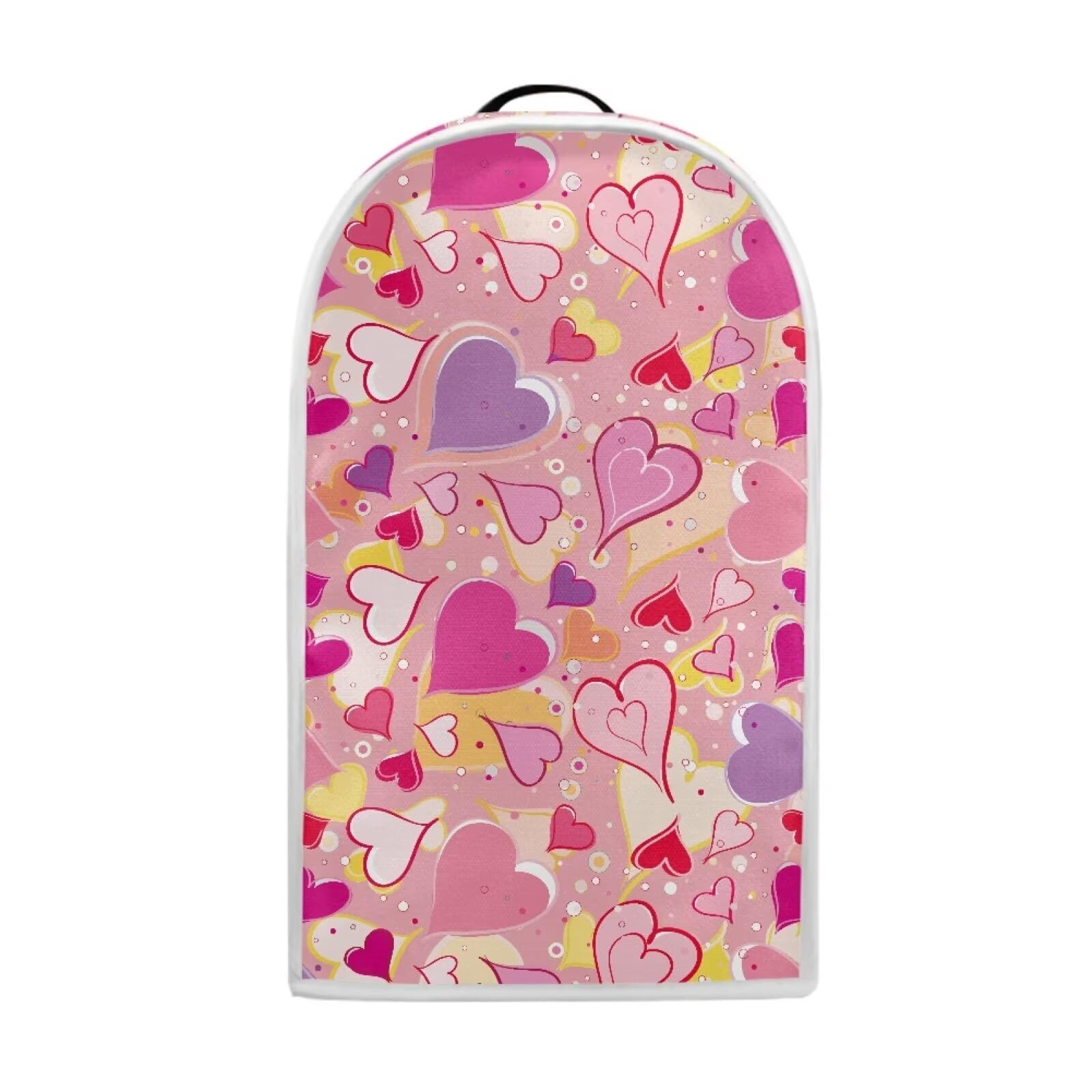 TODIYADDU Pink Love Heart Blender Cover for Kitchen Small Appliance Covers with Top Handle Washable Food Processor Covers Suitable for Coffee Machines Stand Mixers Toasters Valentine's Day Gifts.