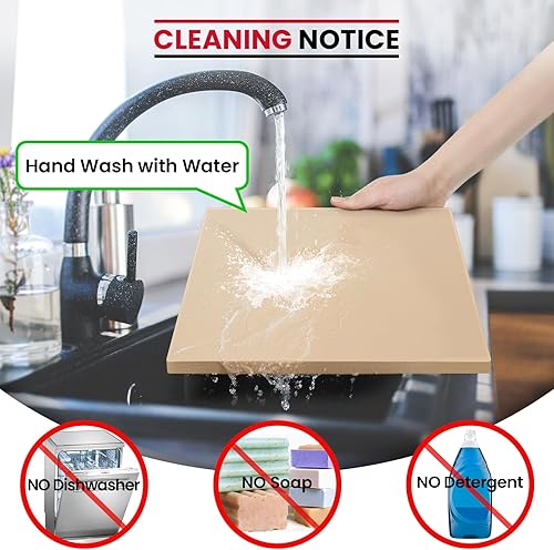 Miniatura 6 de Unicook Piedra grande para pizza para horno y parrilla, piedra de hornear resistente para pan, bandeja de pizza de cordierita resistente a