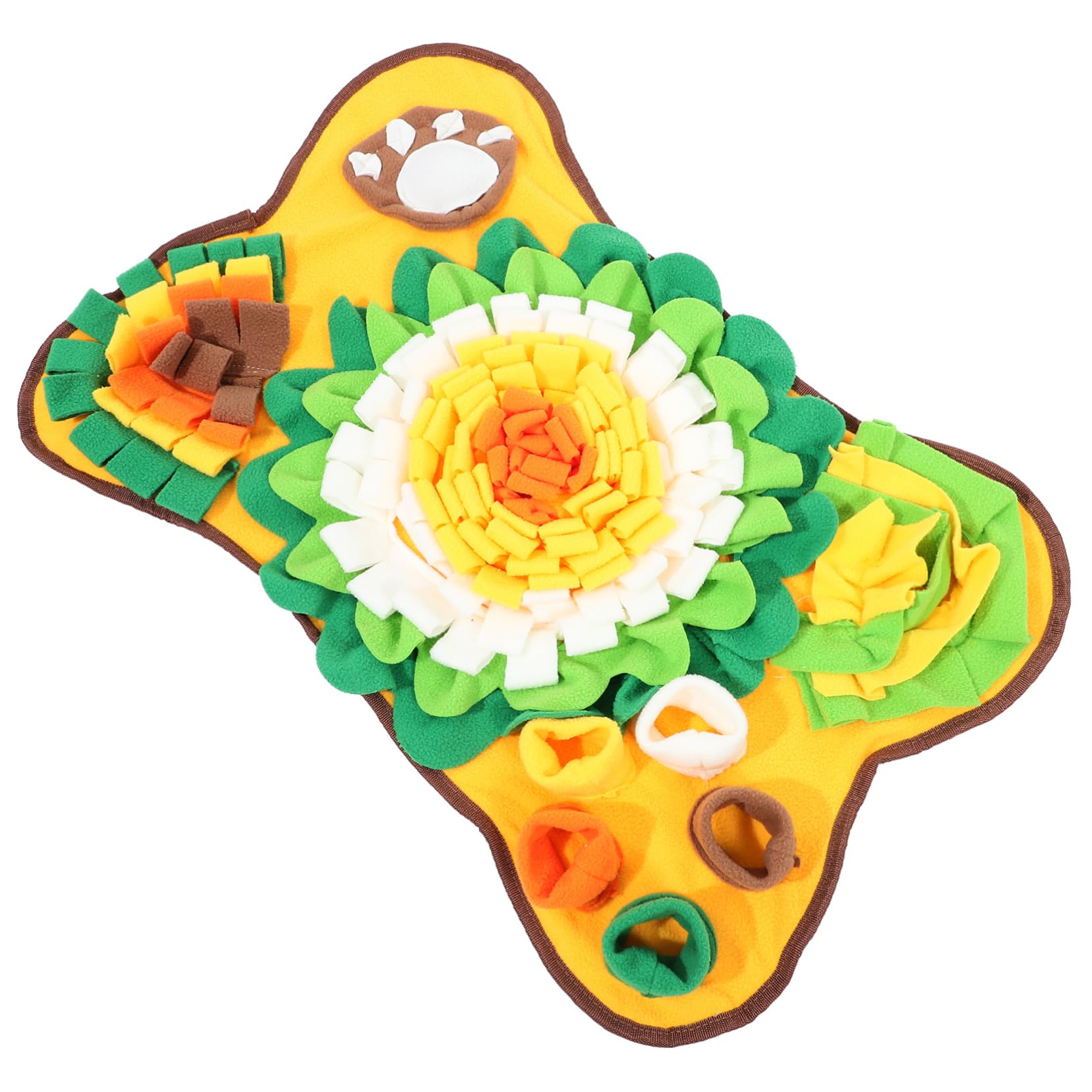 TOYANDONA Alfombrilla de Algodón para Olfatear Perros en Forma de Hueso y Juego de Búsqueda de Alimento Esterilla de Forrajeo Interactiva para Entrenamiento Olfativo