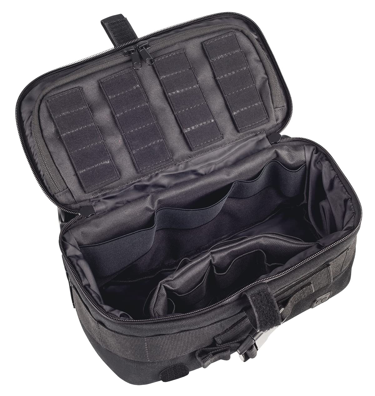 ELITE BAGS - KIDLE Hüft-/Beintasche | schwarz | kompakt | innovativ | MOLLE-System für individuelle Erweiterung | flexible Trageweise | für die Erste-Hilfe-Ausstattung