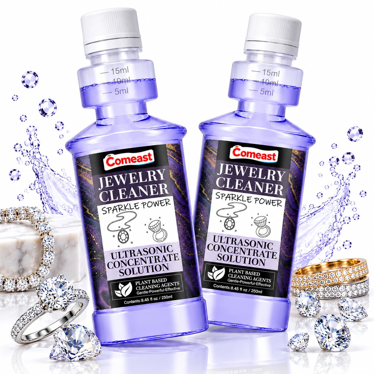 Ultrasonic Jewelry Cleaner Solution - Safe & Effective -1 Ultrasonic Jewelry Cleaner Solution - Safe & Effective -1