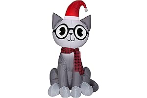 Gemmy Christmas Airblown Inflatable Nerdy Cat