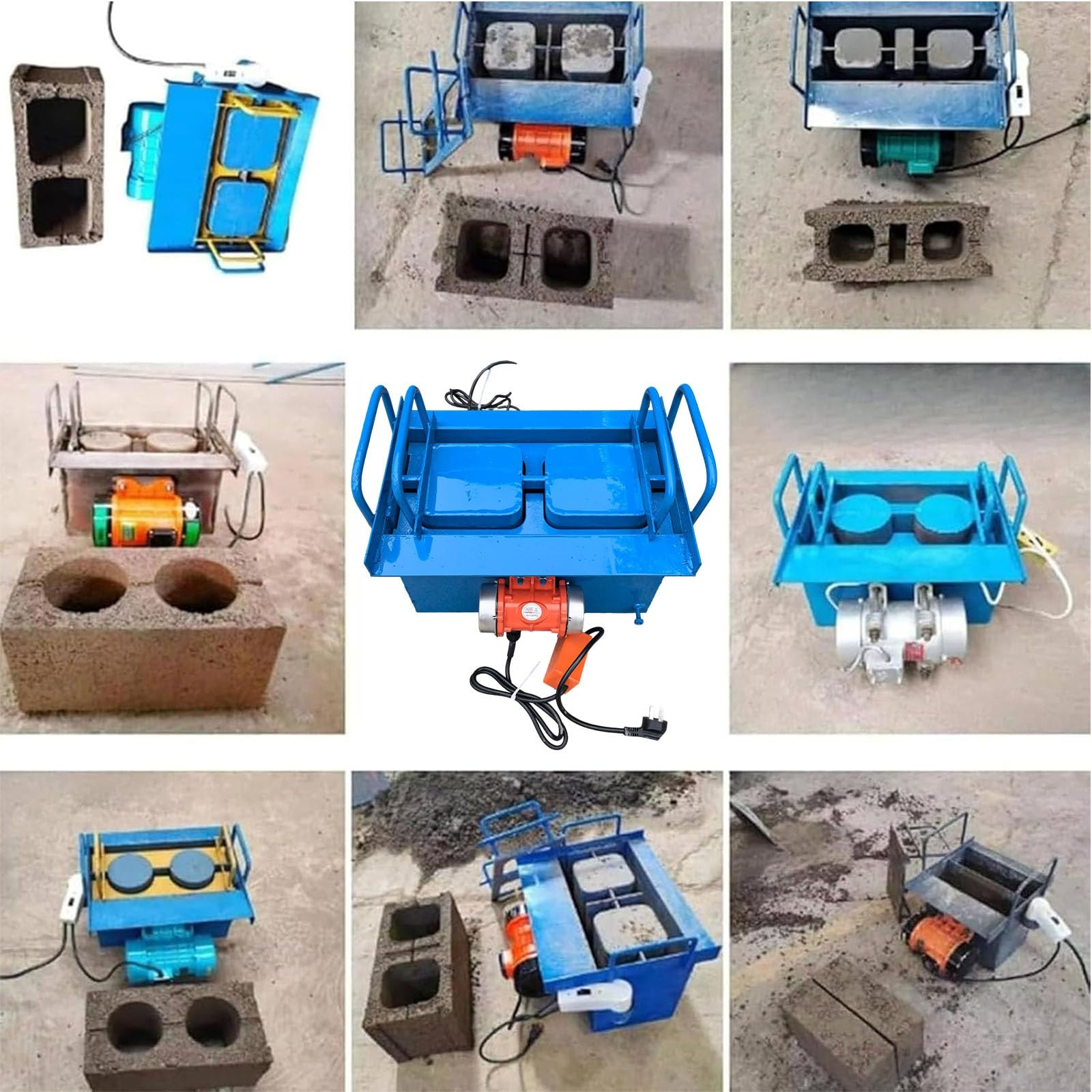 Machine à fabriquer des blocs de ciment, briqueterie électrique portable