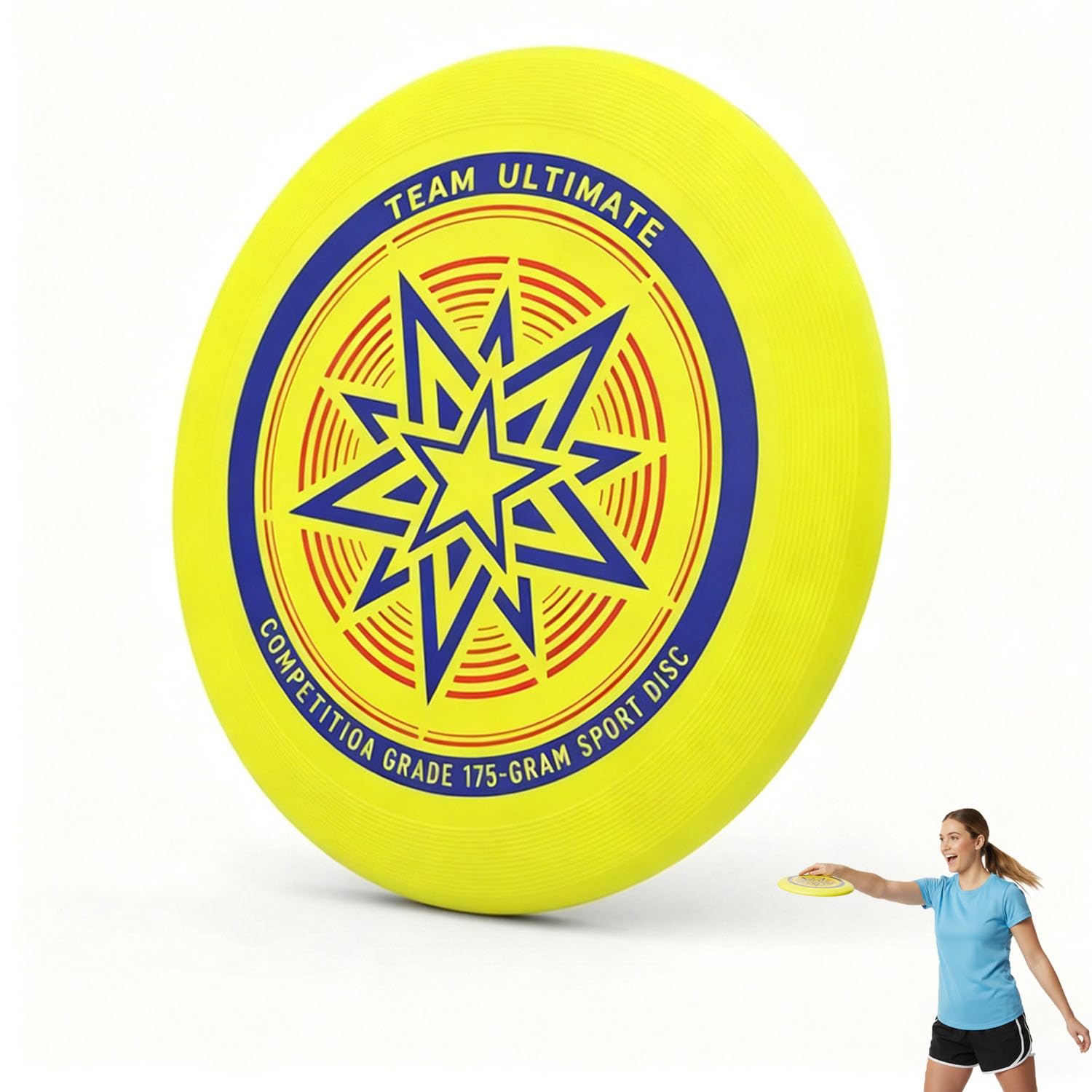 Frisbee Ultime 175g, Frisbee Sportif, Frisbee de Compétition, Frisbee Professionnel, Disque de Lancer Professionnel, adapté aux Joueurs Professionnels et Occasionnels