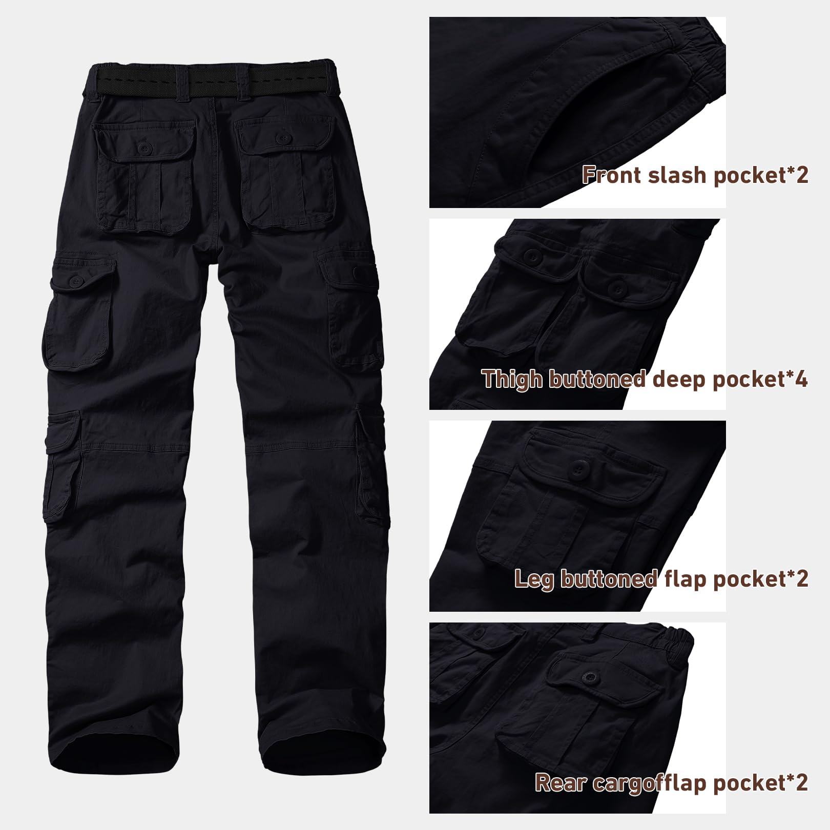 Cargohose Damen Arbeitshose Outdoorhose Stretch Wanderhose Trekkinghose Sommer Leichte Multi Taschen Militärhosen Relaxed-Fit Arbeitshose Damen
