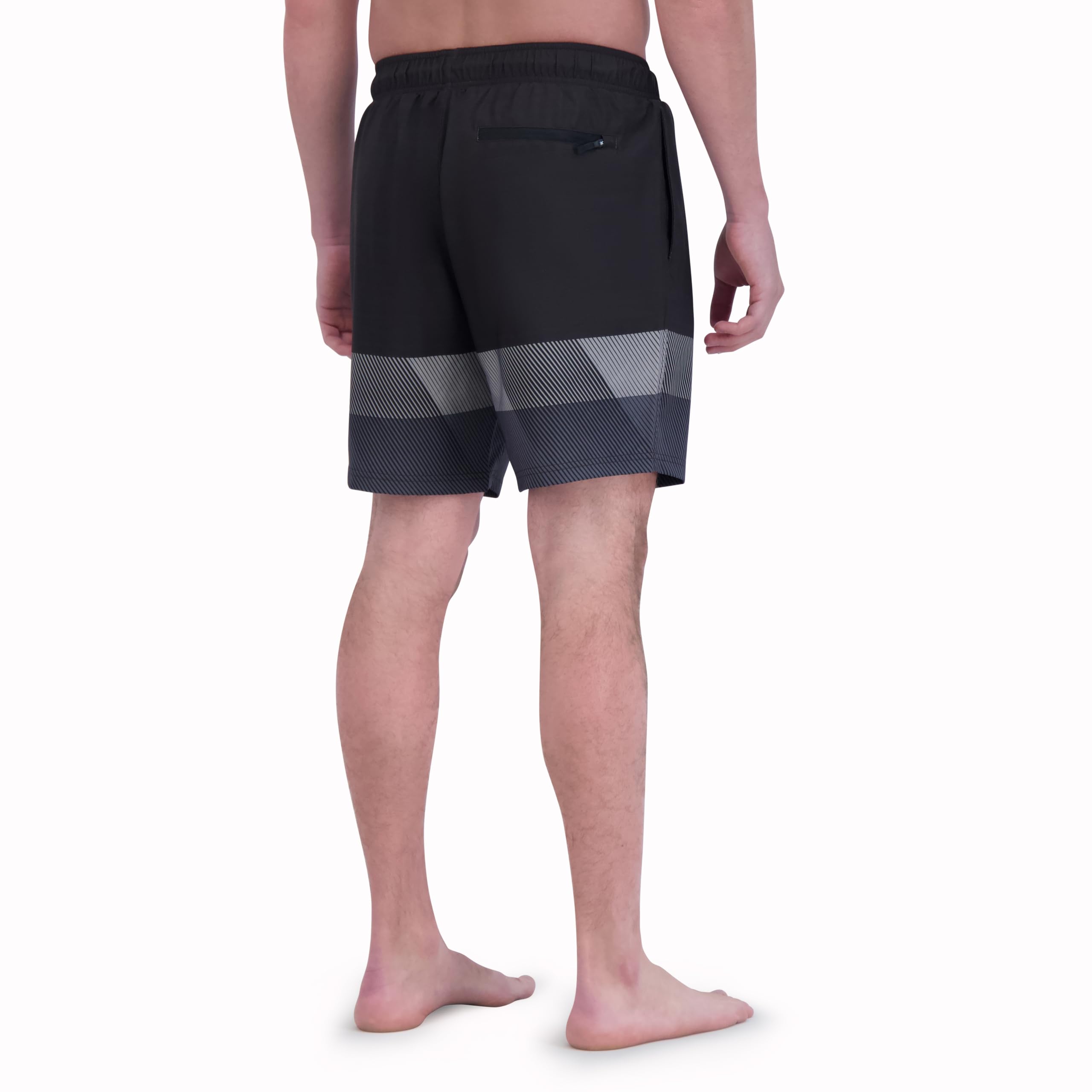 Spyder Spodenki kąpielowe Mężczyźni Swim Trunks, Stretch, Quick-dry, 7-inch Board Shorts, Upf+, Pockets, Compression Brief Liner