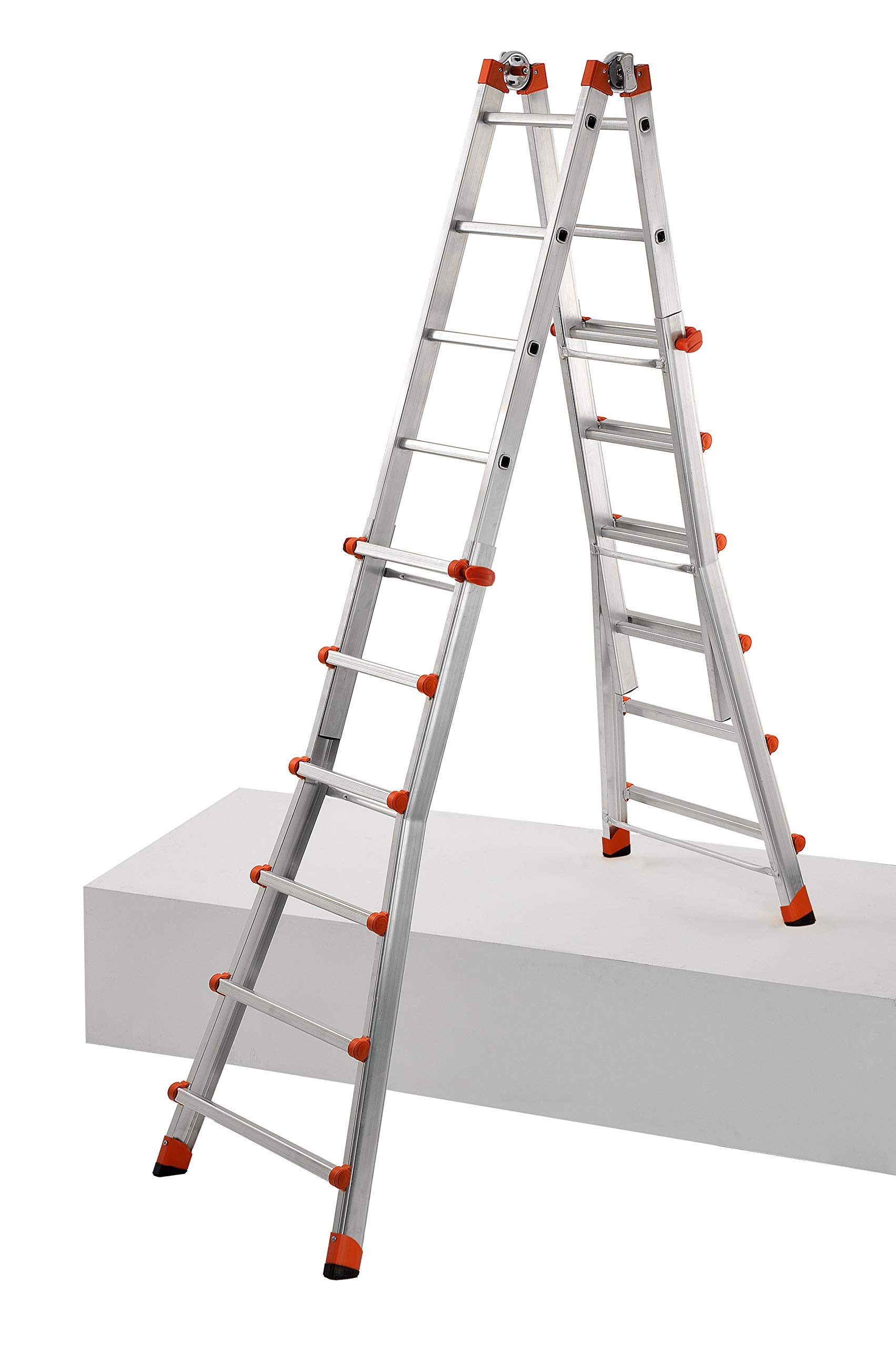 GIERRE AL060 Escalera telescópica multifunción de Aluminio PEPPina EN131 (6+6 peldaños)