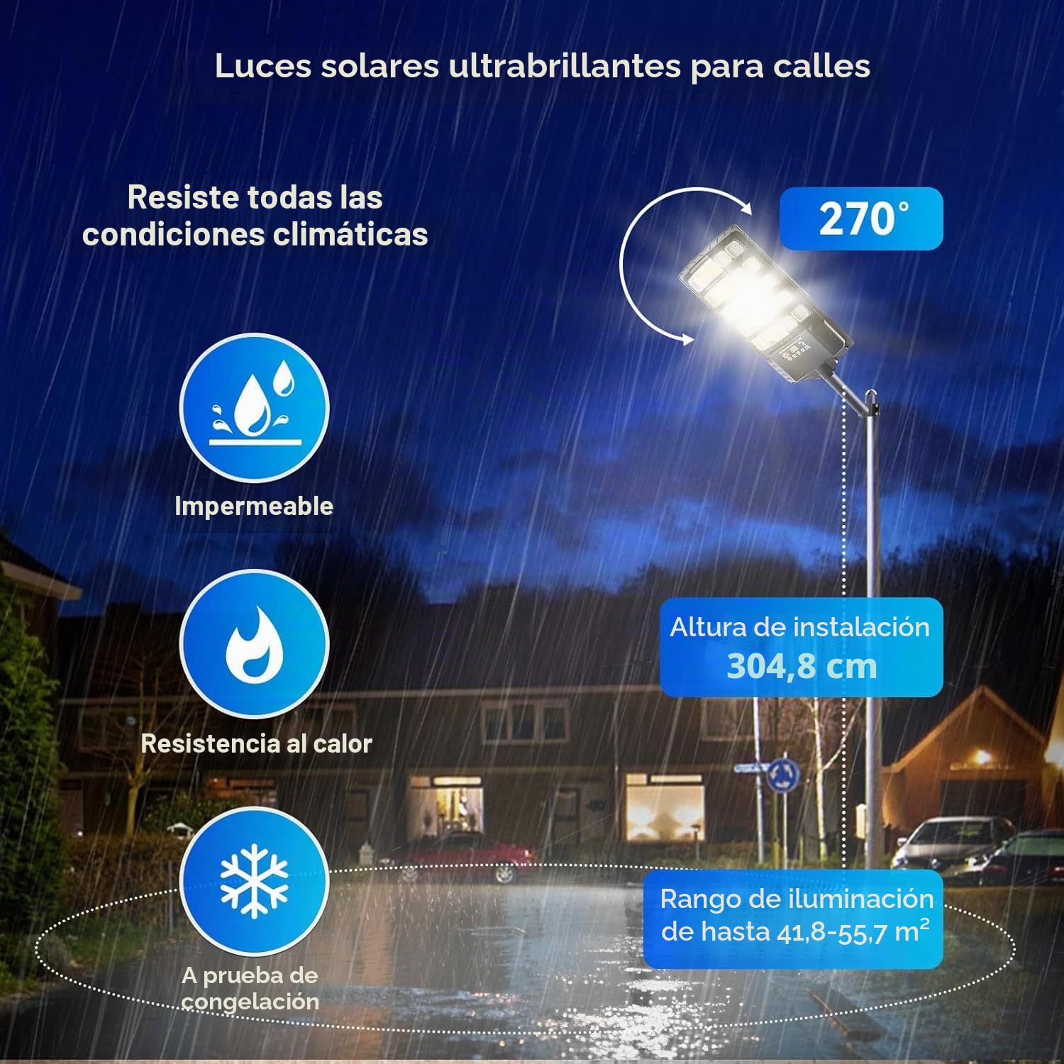 600W Farolas Solares Exteriores, Potente Farola Solar con Sensor de Movimiento,Mando a Distancia,6500K Impermeable Foco Solar Luz de Seguridad para Jardín,Patio,Parcela,2 Paquetes