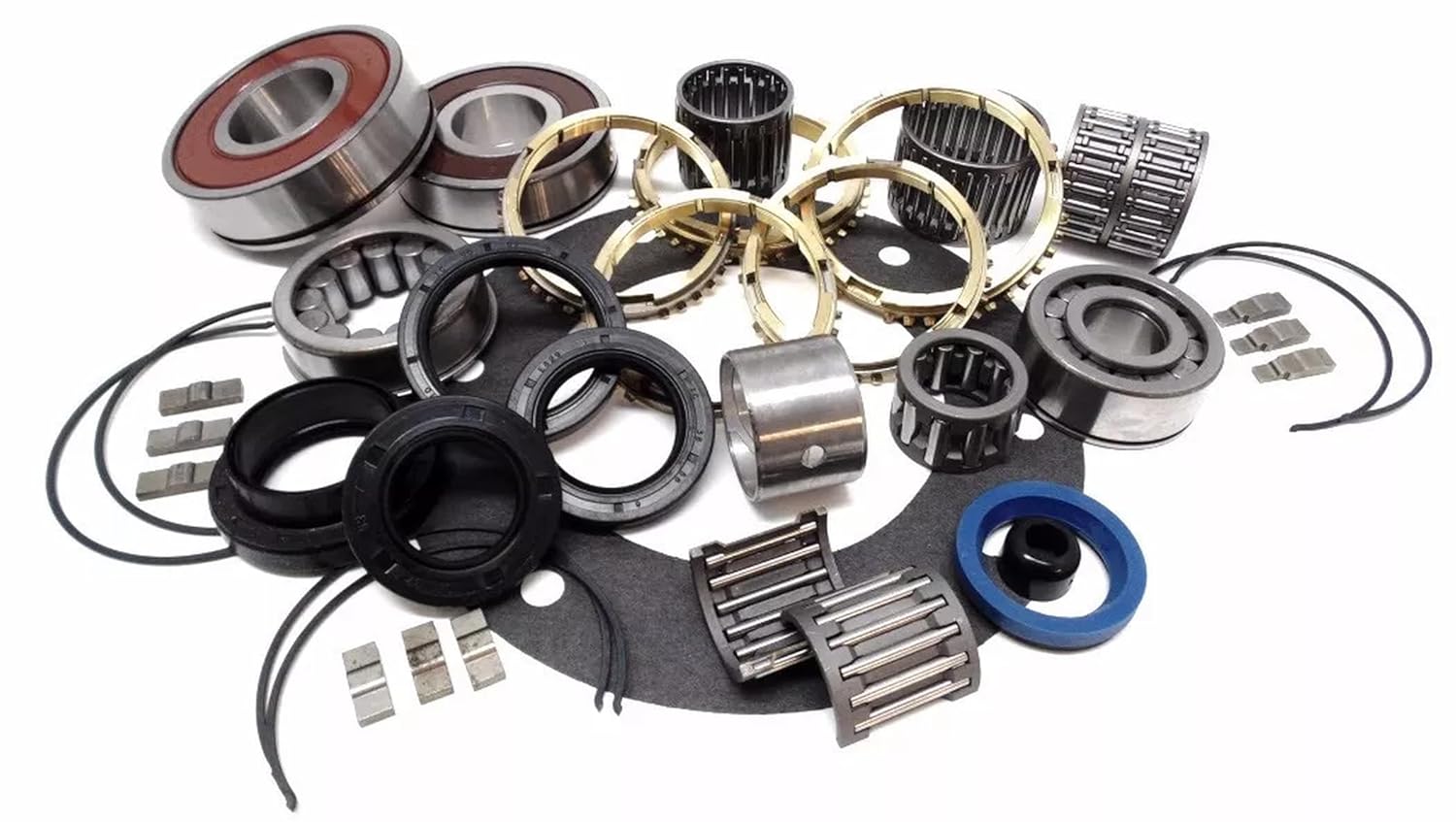 Transmission Bearing and Seal Kit Complete Deluxe Set with Needle Bearings BK163JWSD for Jeep AX-15 1985 -On