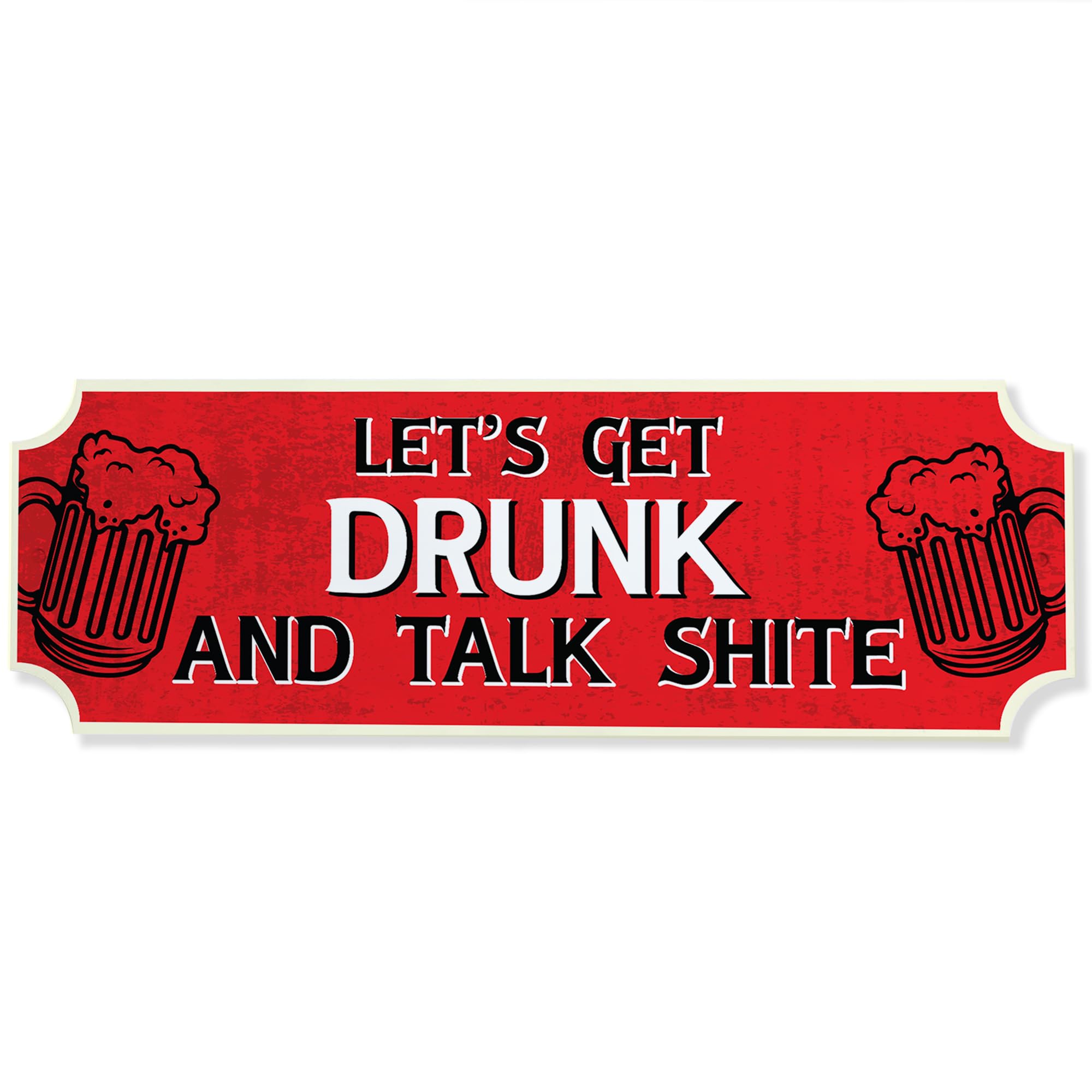Red Ocean Funny Alcohol Sign For Man Cave Home Bar Hanging Plaque Man Cave Sign Home Bar Plaqe Gift For Men Women Vodka Gin Beer Gift Rude Pub Club