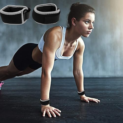 Miniatura 5 de Pesas de TobilloMuñeca, Pesas de Puño de Mano de Brazo de Pierna Pequeña para Mujeres y Niños, Equipo de Ejercicio con Correas Ajustables para