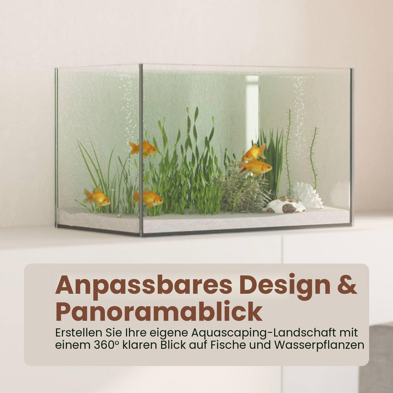 vidaXL Aquarium mit Speicher Transparent 40 x 25 x 25 cm Glas