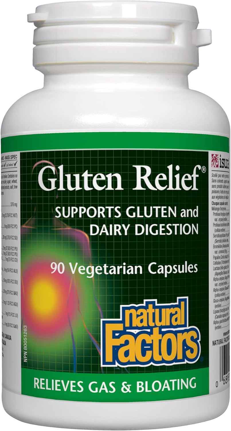 Gluten Relief (90Capsules) Brand: Natural Factors - Amazon product rated Grade A