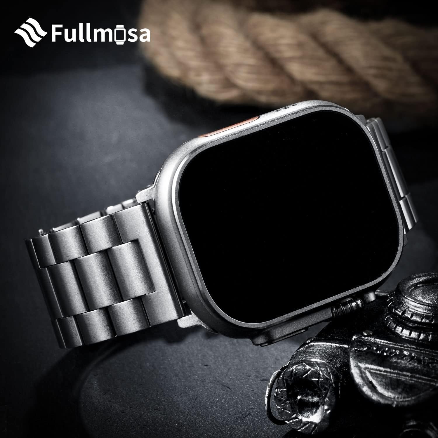For Bands 49mm 45mm 44mm 42mm 41mm 40mm 38mm, Stainless Steel IWatch Band With Case For Ultra2 Ultra Series 9 8 7 6 5 4 3 2 1 SE SE2