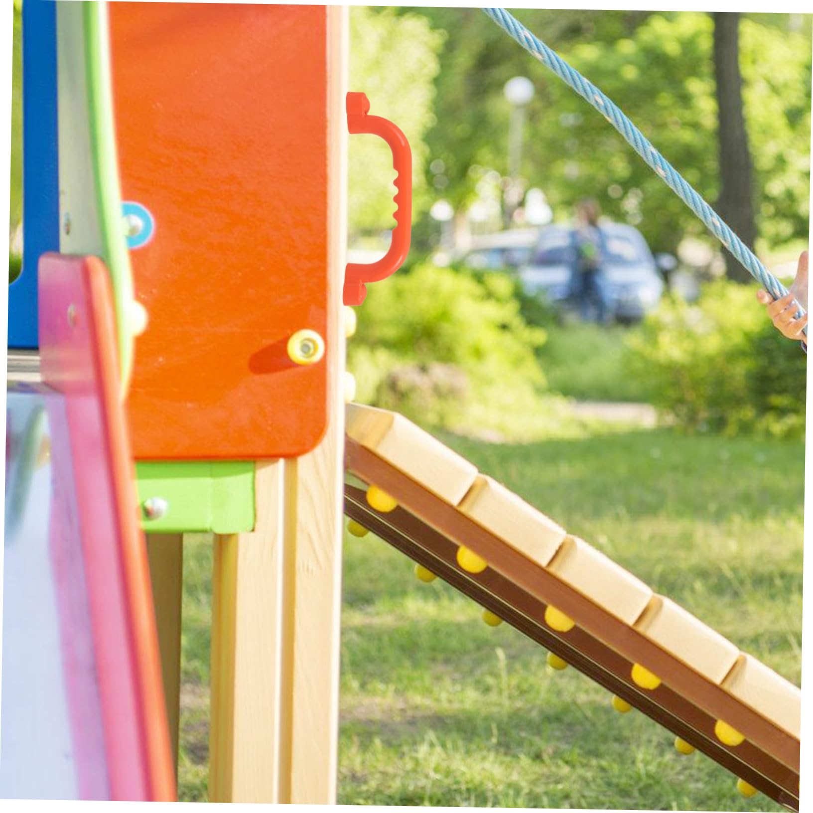 Alasum Climbing Frame Handles 2pcs Playground Handles Safety Grip Easy Install for Kids Playset