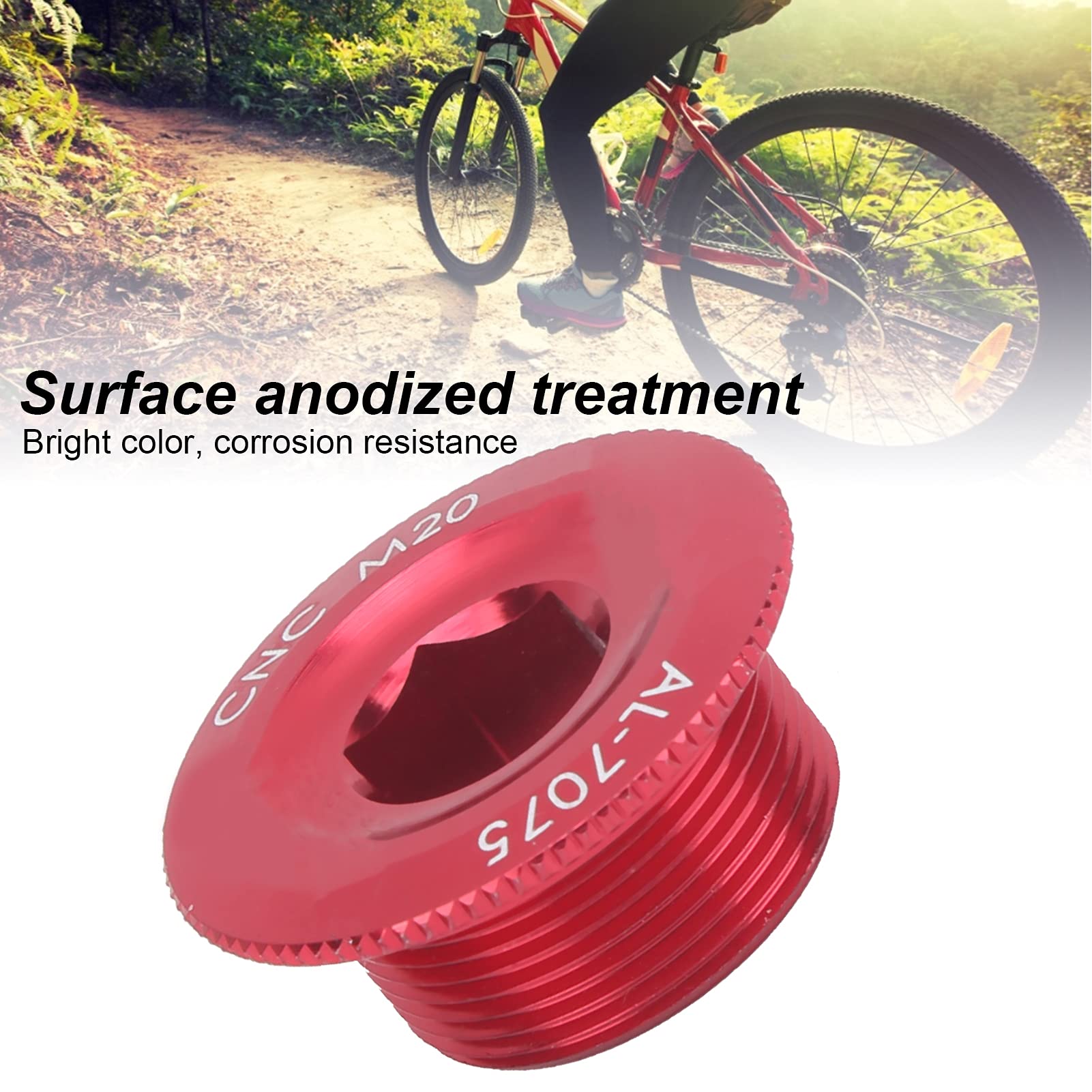 Copertura per pedivella in lega di alluminio per mountain bike