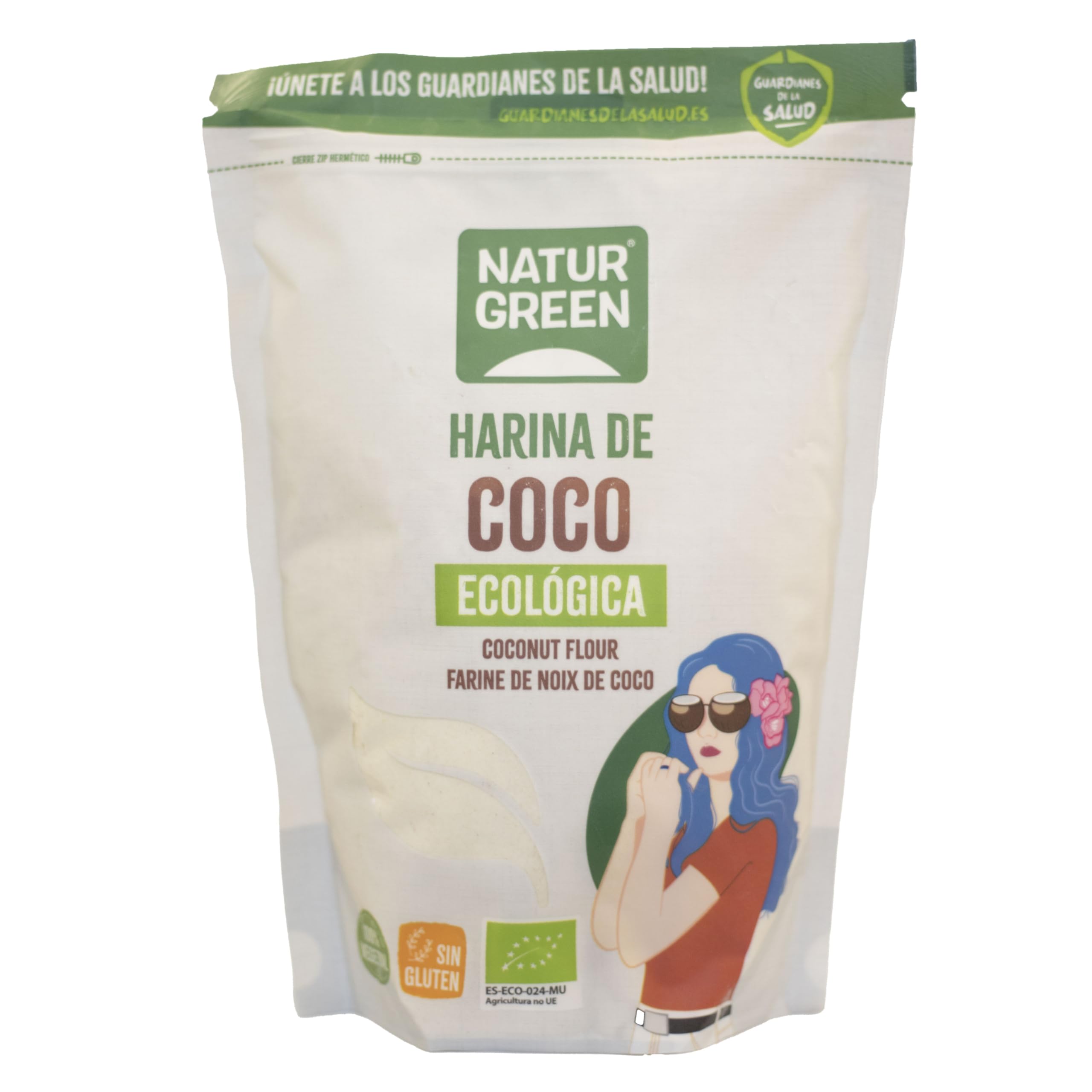 Naturgreen Harina de Coco Bio sin Gluten 500 gr