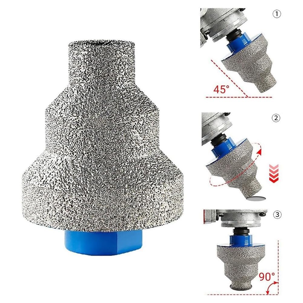 Mèches à Chanfreiner Diamantées pour Carrelage, Marbre, Verre, Céramique, Foret Fraisé, 1 Paquet