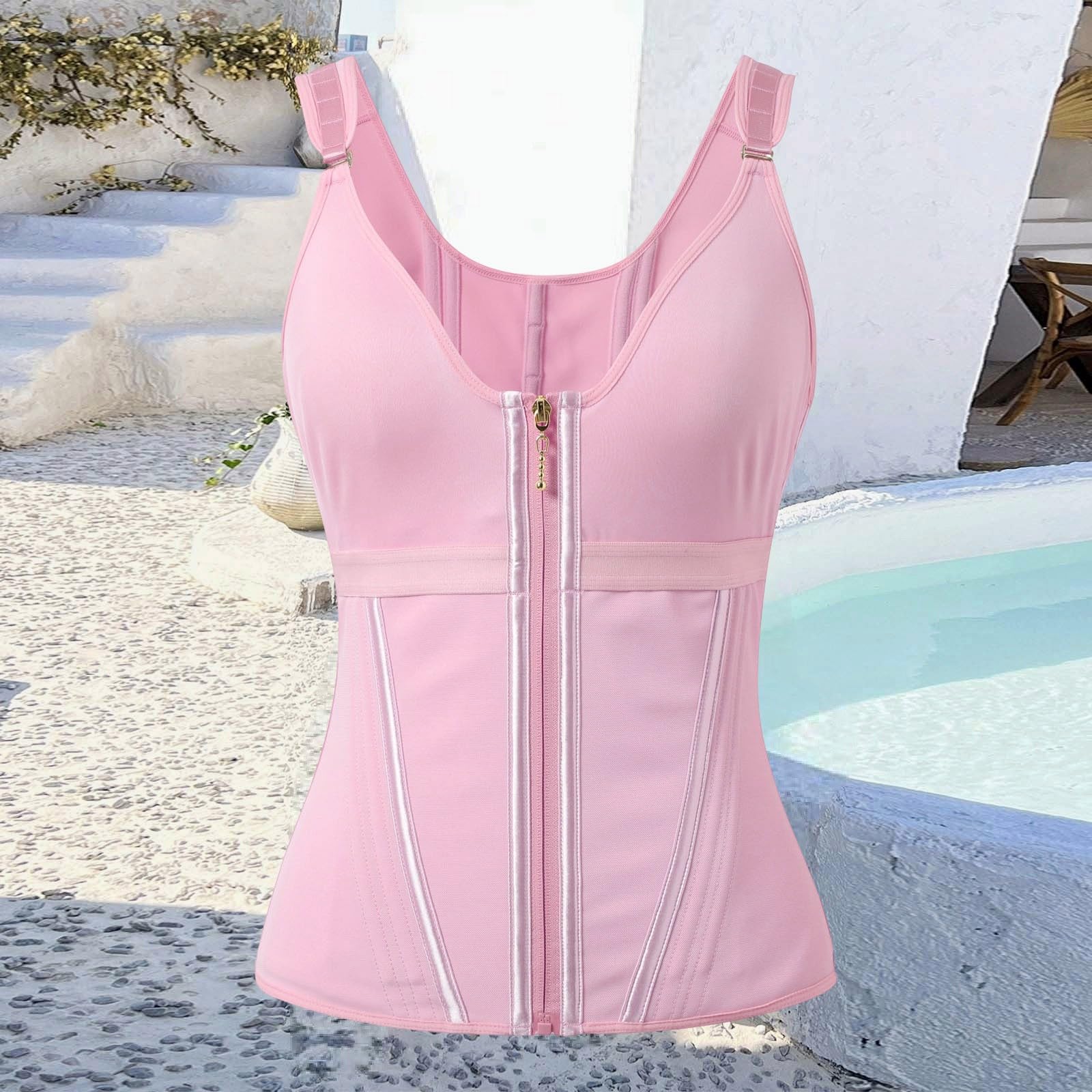 Guaina Modellante a Corsetto, Effetto Lifting e levigante, Contenitivo per Pancia e Fianchi, Indumento Intimo sagomante