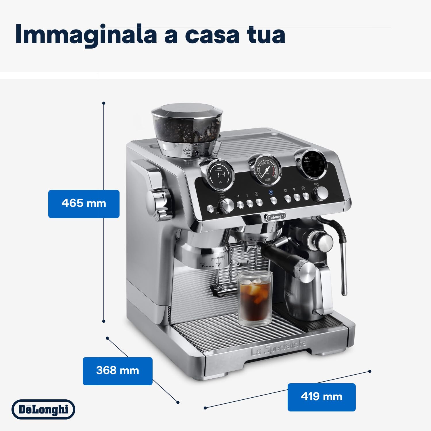 De'Longhi Macchina da caffè espresso manuale La Specialista Maestro EC9865.M