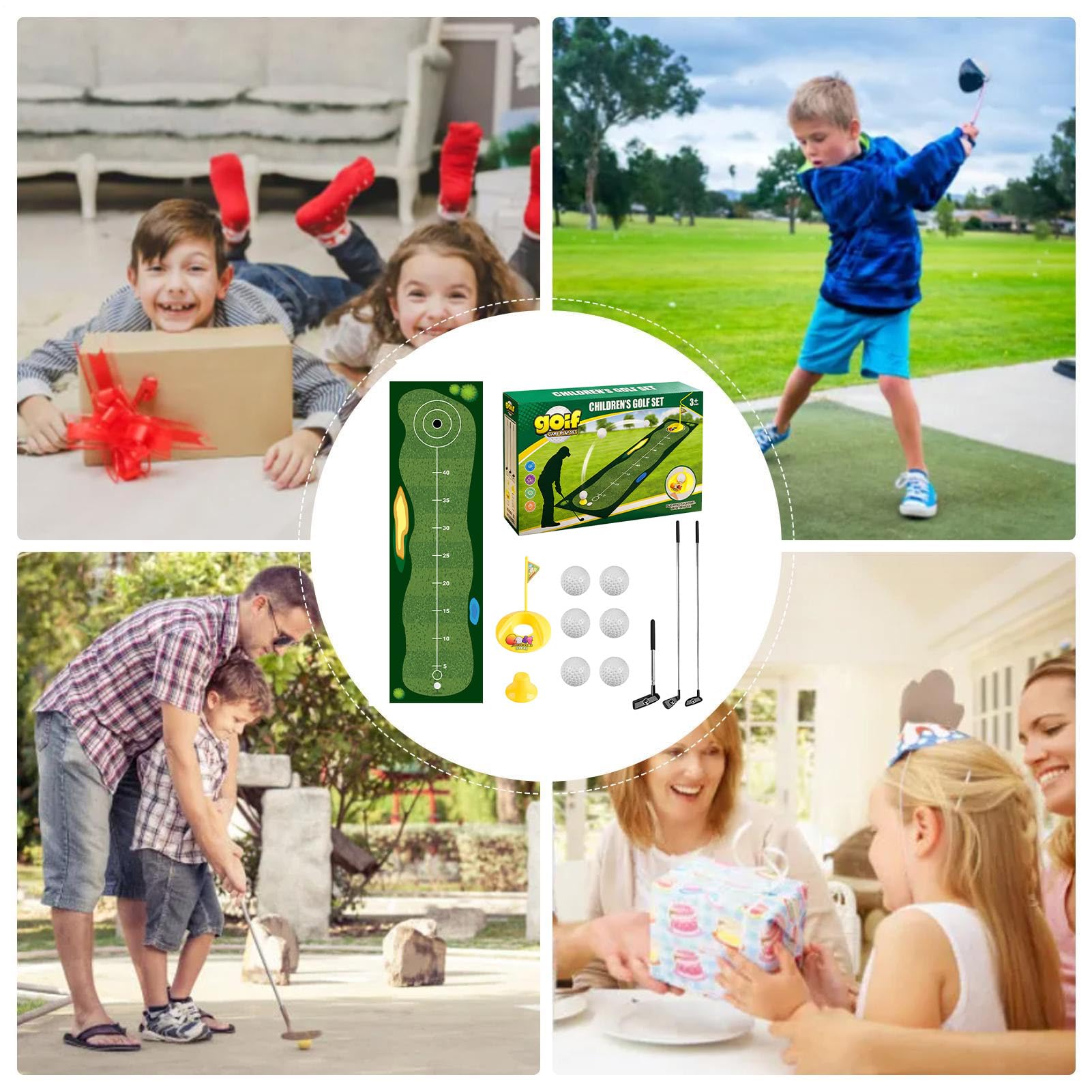 Set de Golf para niños en casa | Juego Educativo - Juego de Patio | para Niños y Niñas, Playa, Camping, Reuniones Familiares, Parque, Guardería