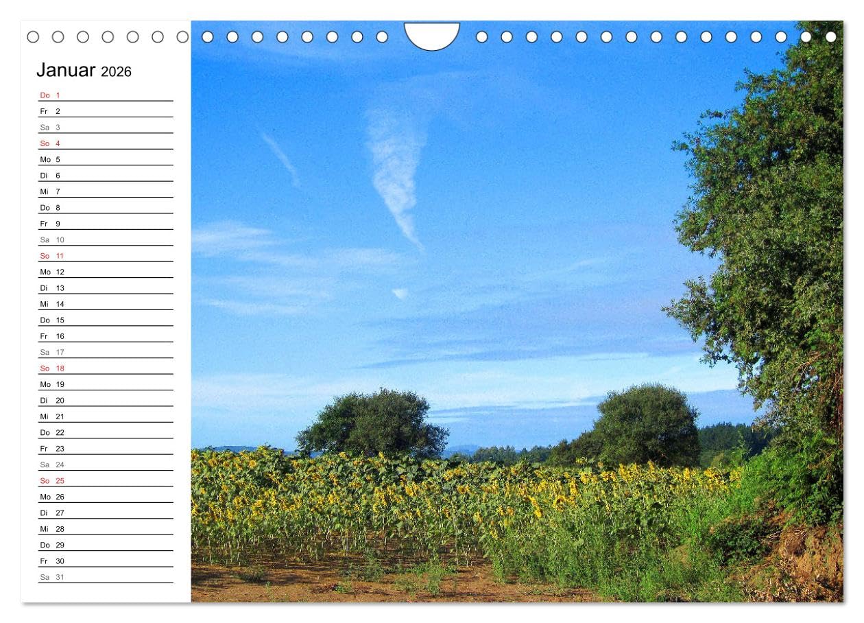 Jakobsweg - Camino Primitivo (Wandkalender 2026 DIN A4 quer), CALVENDO Monatskalender: Pilgerweg von Oviedo nach Santiago de Compostela
