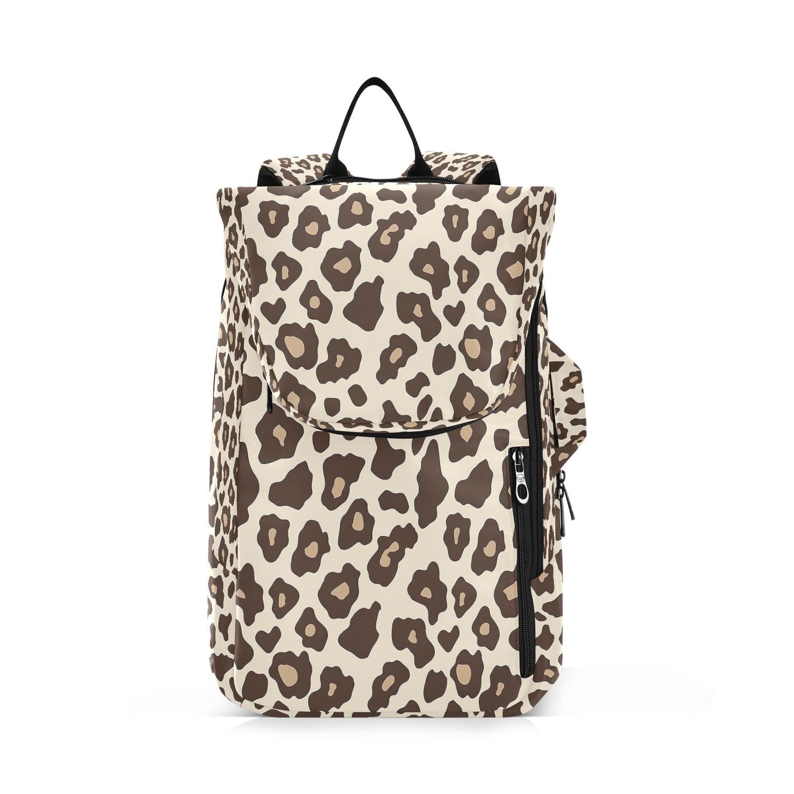 Lyeorm Leopard Print Tennis Bag Tennis Backpack for Men and Women Large Racket Bags Holds Tennis Pickleball Badminton