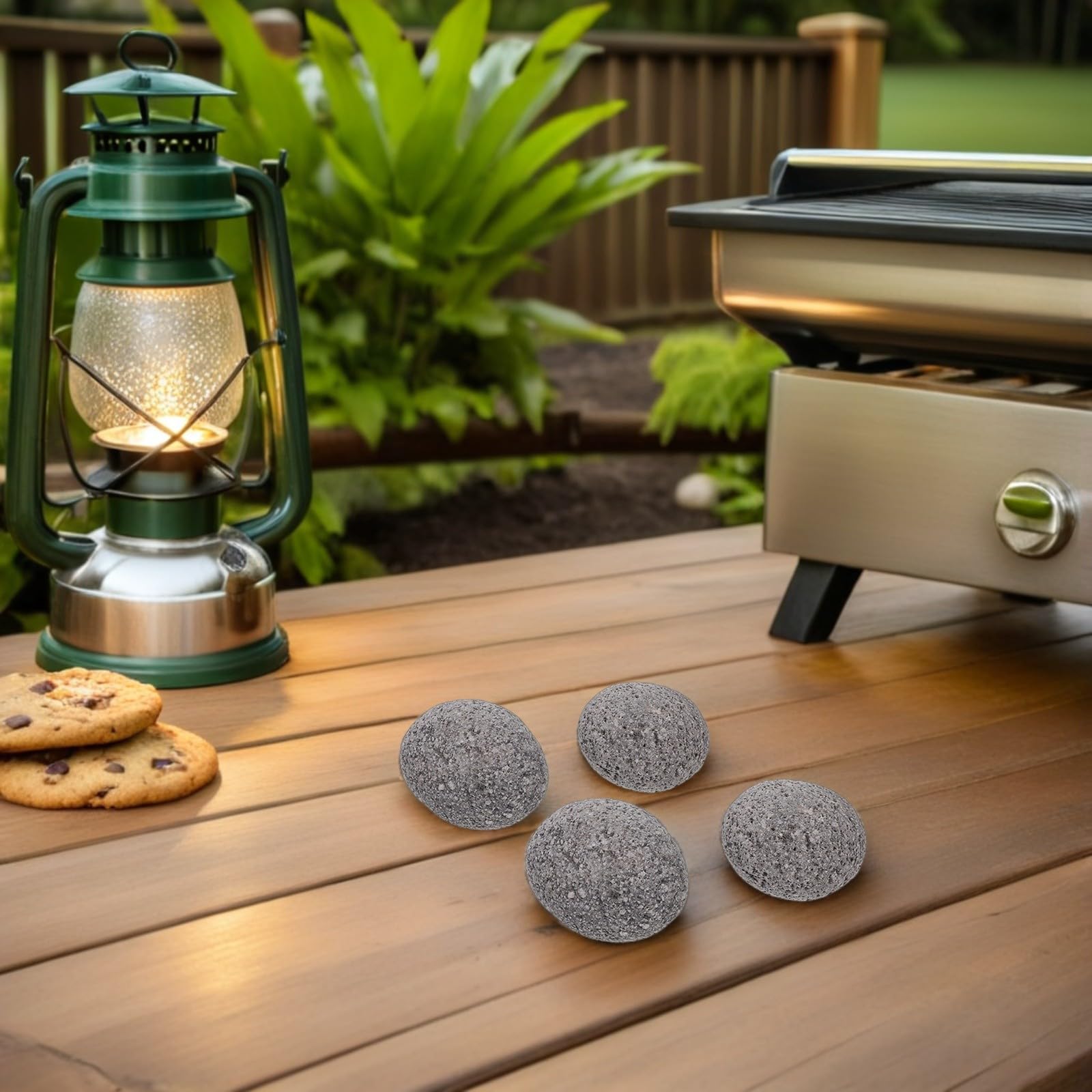 Pietre Vulcaniche Naturali per Braciere da Giardino, 1 Sacchetto di Massi Lavici Decorativi Resistenti e Facili da Pulire per Paesaggistica Esterna
