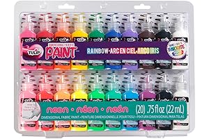 Tulip Dimensional Fabric Paint | Non-Toxic, Permanent 3D DIY Paint for Fashion Party