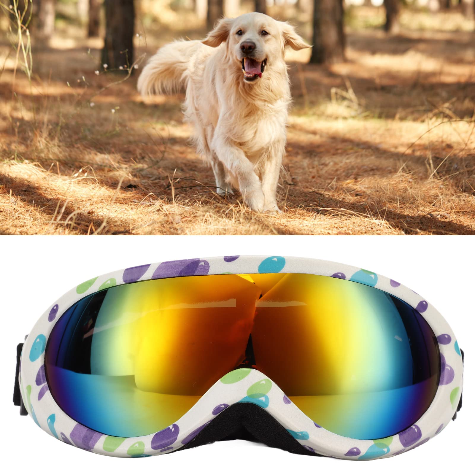 Small Dog Sunglasses, Dog Goggles With Adjustable Strap UV Protection Winproof Dog - View #7