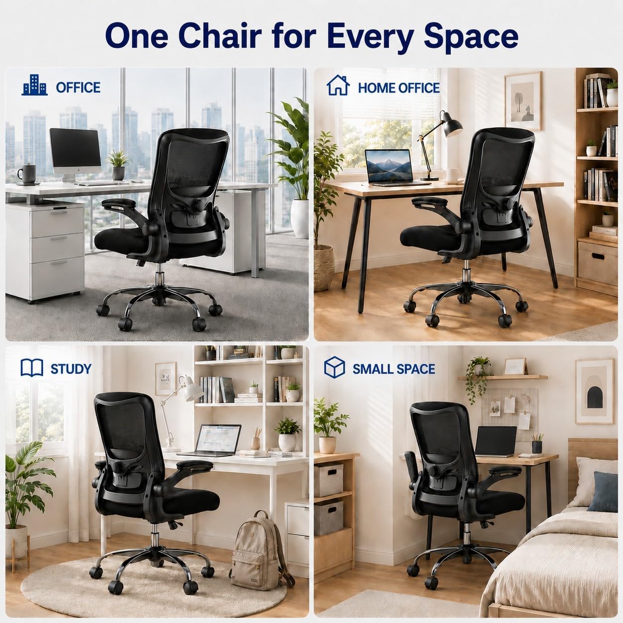 The Best Desk Chairs to Buy in 2026 1 Zeonsit Ergonomic Office Chair for Long Hours Adjustable Padded Lumba — product photo