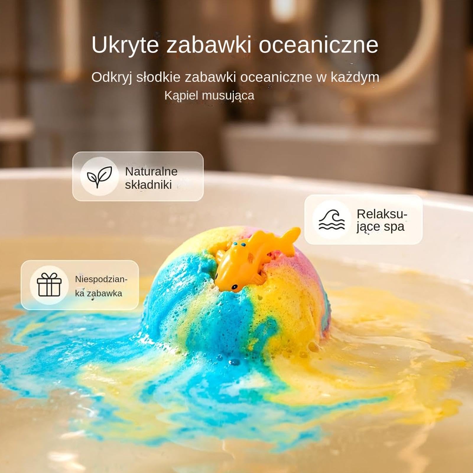 Kulki Do Kąpieli Z Zabawkami W Środku Dla Dzieci 24 sztuki do mycia ciała | Musujące Kulki Pod Prysznic Zestaw Dla Chłopców I Dziewczynek Na Urodziny Święta Wakacje Podróże Łazienki Toalety