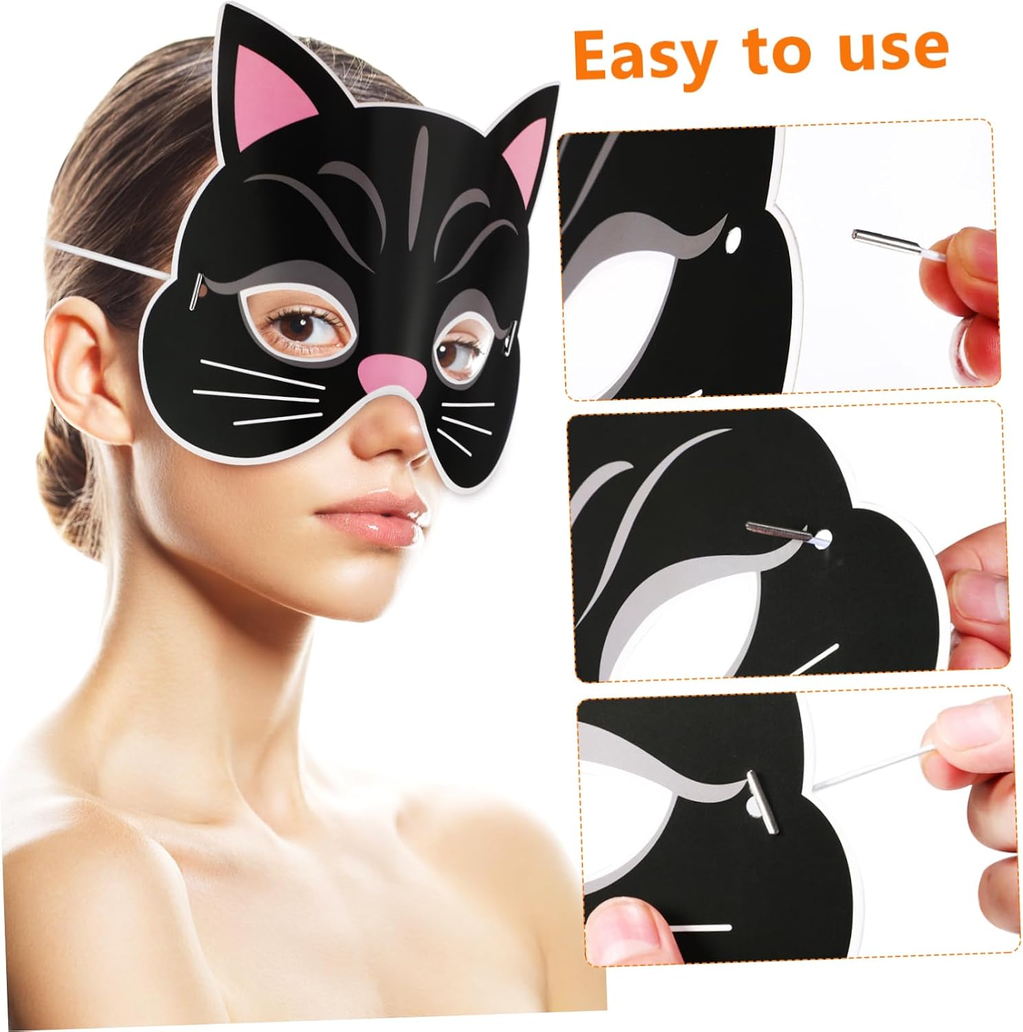 9pcs Halloween Cosplay Masks Elastic for Parties Unique Festival Props for Masquerade and Cosplay Events