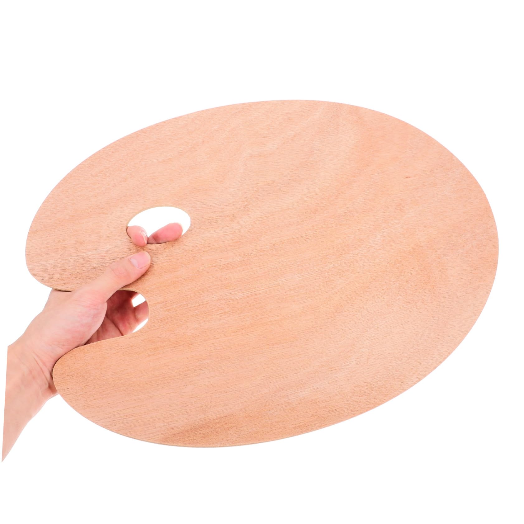 Angoily 5 Pièces Palette de Peinture Ovale avec Trou pour Pouce Surface Lisse Antiadhésive Adaptée Aux à Huile Gouache et Acrylique Palette Ergonomique pour Artistes