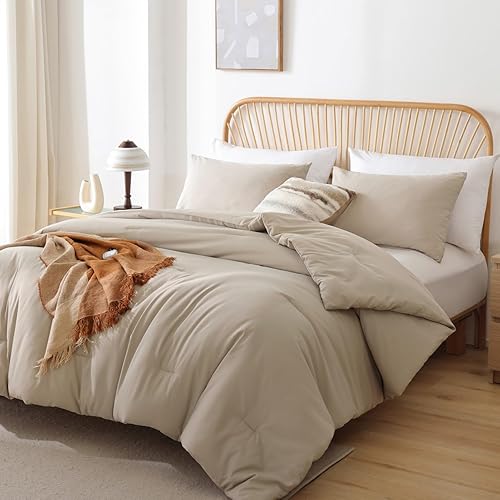 Miniatura 237 de Rosgonia Juego de edredón de tamaño matrimonial, niñas, niños y adolescentes, gris carbón, 3 piezas, 1 edredón gris oscuro, 2 fundas de almohada